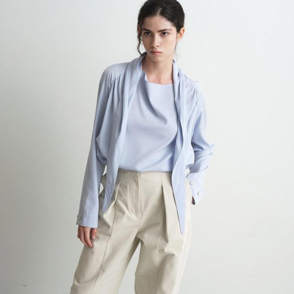 Joy Gryson Draped Tie Blouse Kw5ab7020 21 SKY BLUE/00_FREE