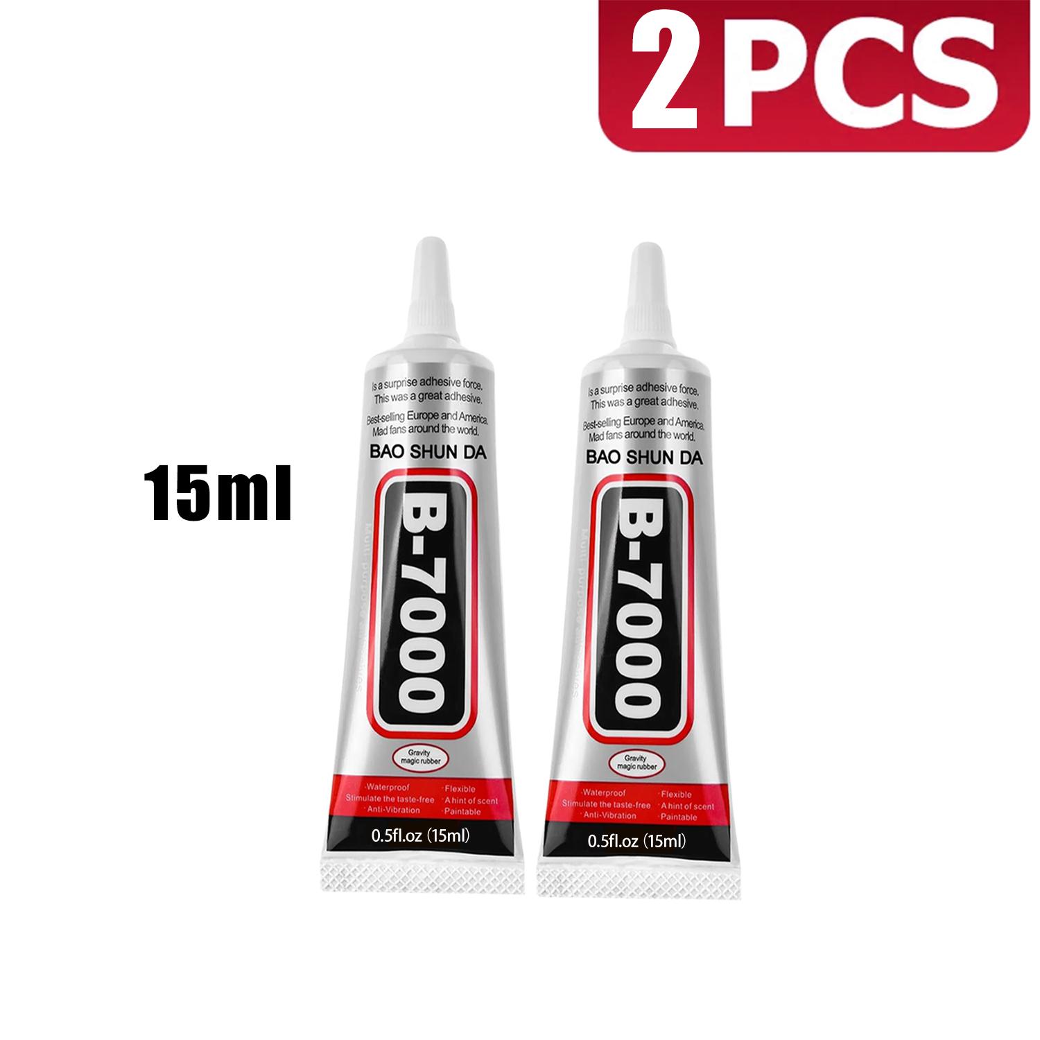 

15/50/110ml B-7000 clear Glue Safety Materials Epoxy Resin Repair Cell Phone Touch Screen Jewelry Craft Liquid Adhesive T-7000 black Waterproo