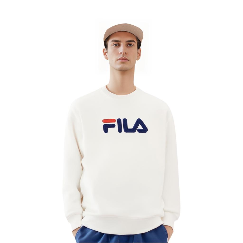 Fila Original Multicolor Pullover Fleece Trendy Classic Versatile Soft Comfortable Warm Loose Sweatshirt Unisex sweatshirt F51U549202F-IV