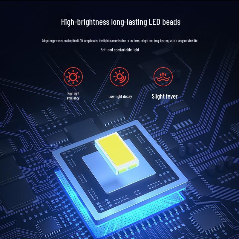 High-Power LED Energy-Saving Bulb, E27 Base, Super Bright, Plastic-Clad Aluminum, Constant Current Design