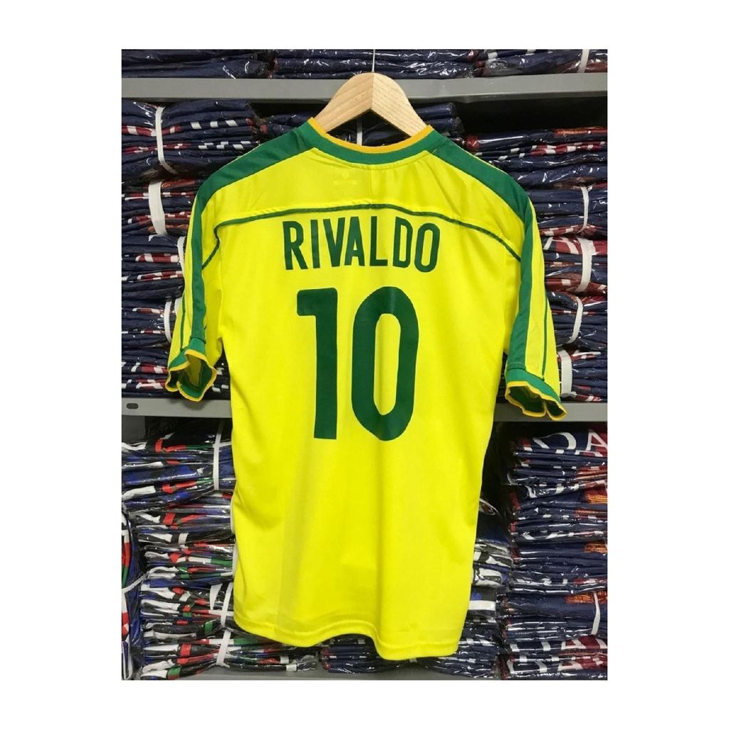 Brazilian National Team 98 World Cup Rivaldo Nostalgia Jersey