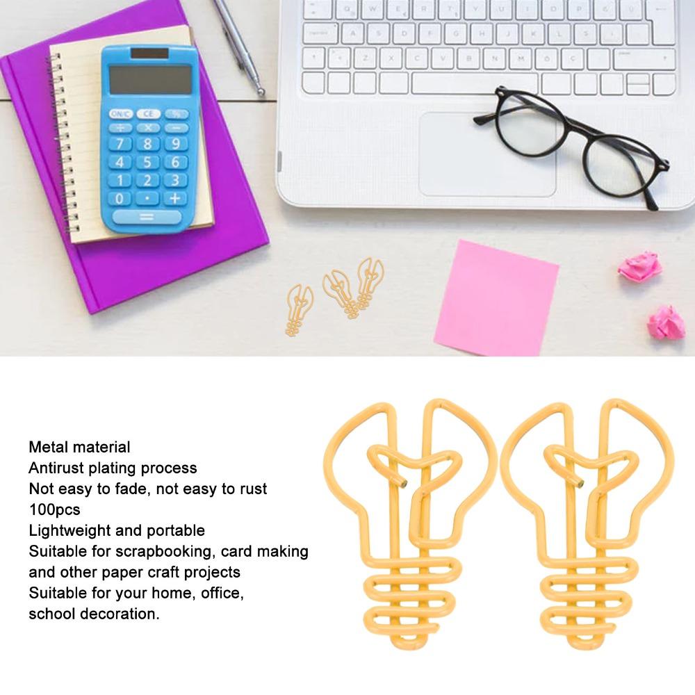 100 st Gula/Rosa Lökformade Gem Lökformade Kontorsgem Bröllopsdekoration