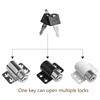 Sliding Door Window Locks With 2 Keys Baby-Child Safety Protections Antitheft Door Window Security Lock Catches Set