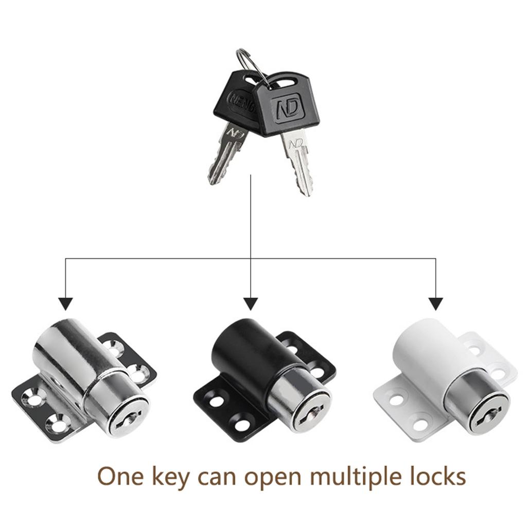Sliding Door Window Locks With 2 Keys Baby-Child Safety Protections Antitheft Door Window Security Lock Catches Set
