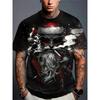 Christmas 3D Santa Claus Print T Shirt for Men Casual Short Sleeve Tee Shirts Fashion O-Neck Top New Year Gift Oversized T-Shirt