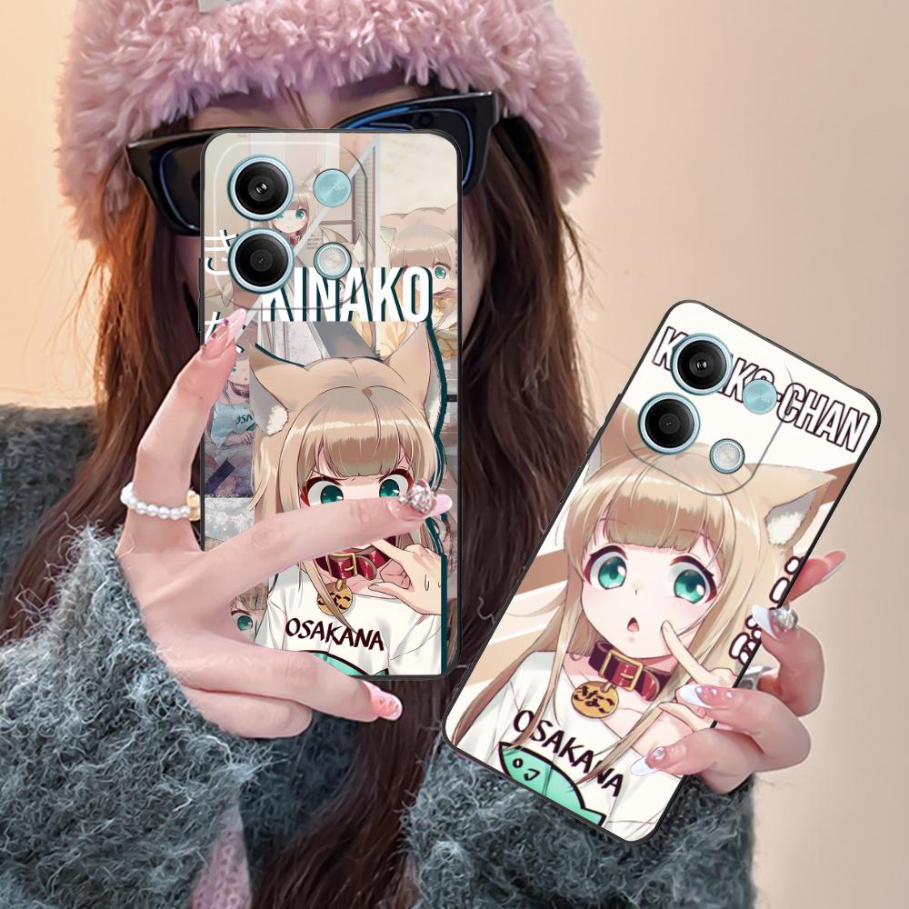Anime Kinako Hara Mobile Phone Case for Xiaomi Redmi 15 14 13 12 A5 3 2 1 C Plus 4G 5G Colorful Printing Cover Smartphone Luxury
