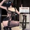 Yiyue original erotic underwear sexy suspender water-soluble embroidered onesie women's pure desire to flirt uniform pajamas 8110