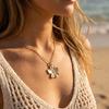 Fashion Romantic  Petal Flower Pendant Necklace for Women Delicate Gold Color Floral Chain Perfect Valentine Jewelry Gift