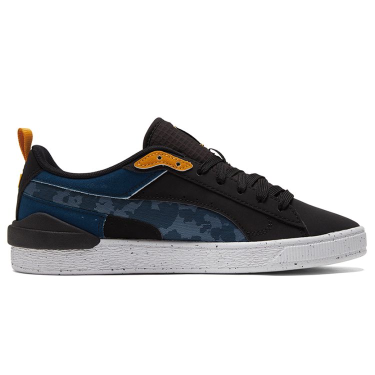 Puma Suede Series Leather Low-Top Sneakers Unisex Sneakers Blue Black 381187-01