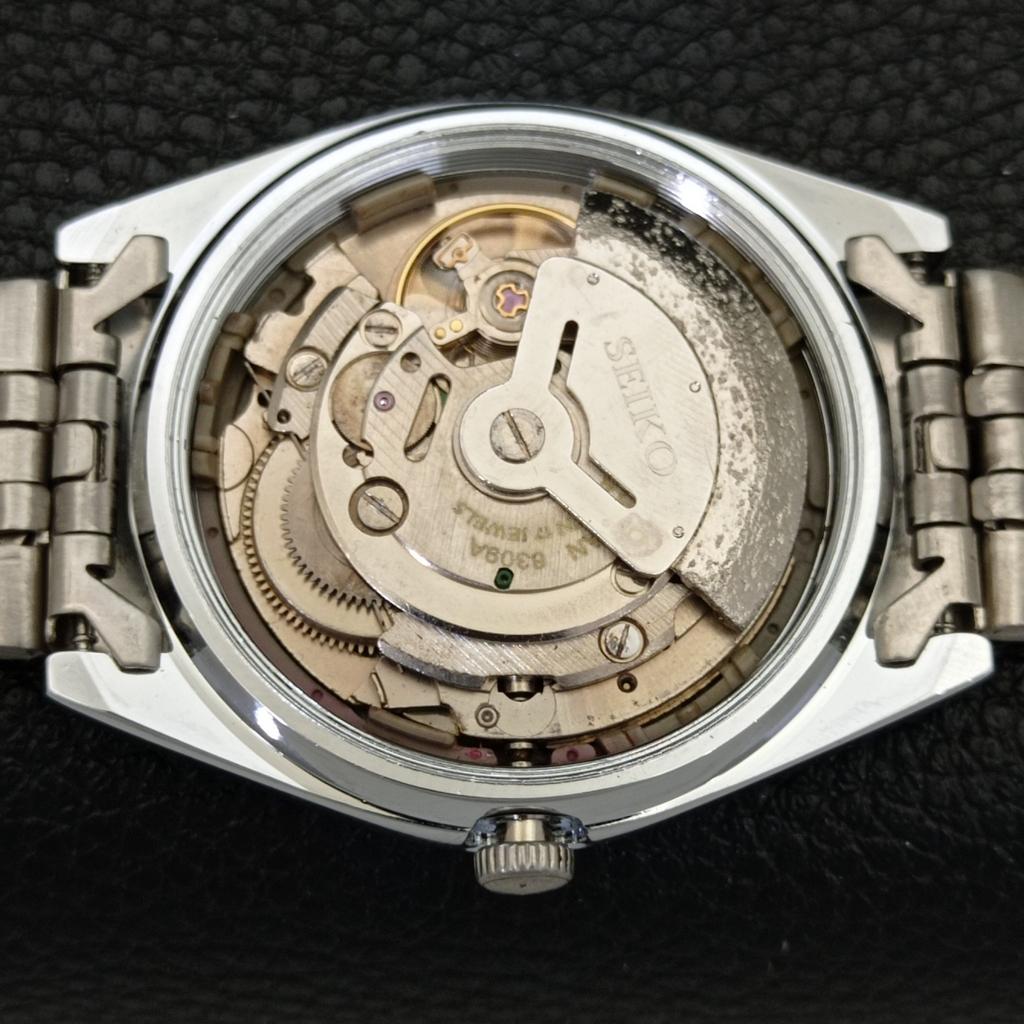 JAPAN VINTAGE REFURBISHED SEIKO AUTOMATIC 6309A MENS GREEN DIAL WATCH a701693-5 R206c-a701693