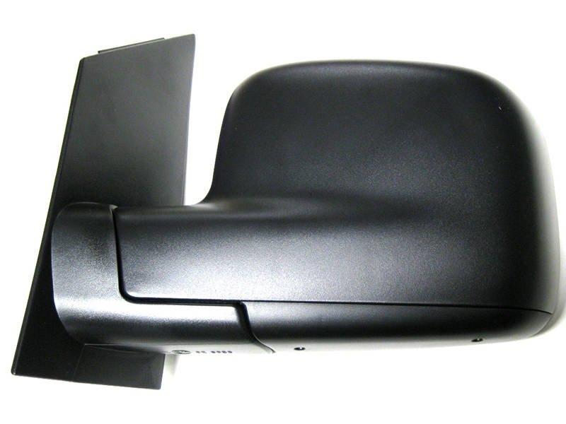 VW Caddy 04- mechanical outside mirror BLACK left