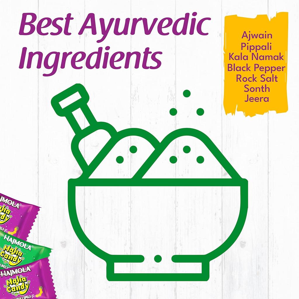 Dabur Hajmola Maha Candy – 500 Tangy Aam & Imli Pieces, Digestive Fun Candy for All Ages, 1.75kg Zesty Fruit Flavored Sweets
