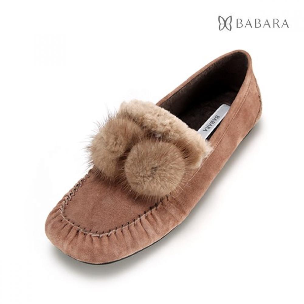Barbara Suede Fur Point Women S Loafer Bbc584be beige250 14330₽