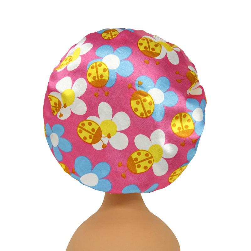 African Children Sleep Cap Hair Cover Bonnet Nuit Satin Adjustable Printing Ankara Turban Hat Night Sleep Beanie Chemo Cap New
