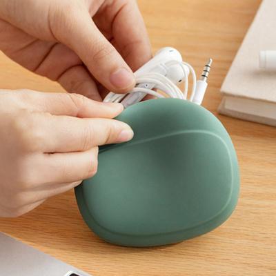 Silikon-Kopfhörerkabel-Organizer-Etui Wasserdicht Mini Tragbar ReiseKabel-Kopfhörer-Ohrhörer Schlüssel Datenkabel Aufbewahrungsbox Kopfhörerzubehör