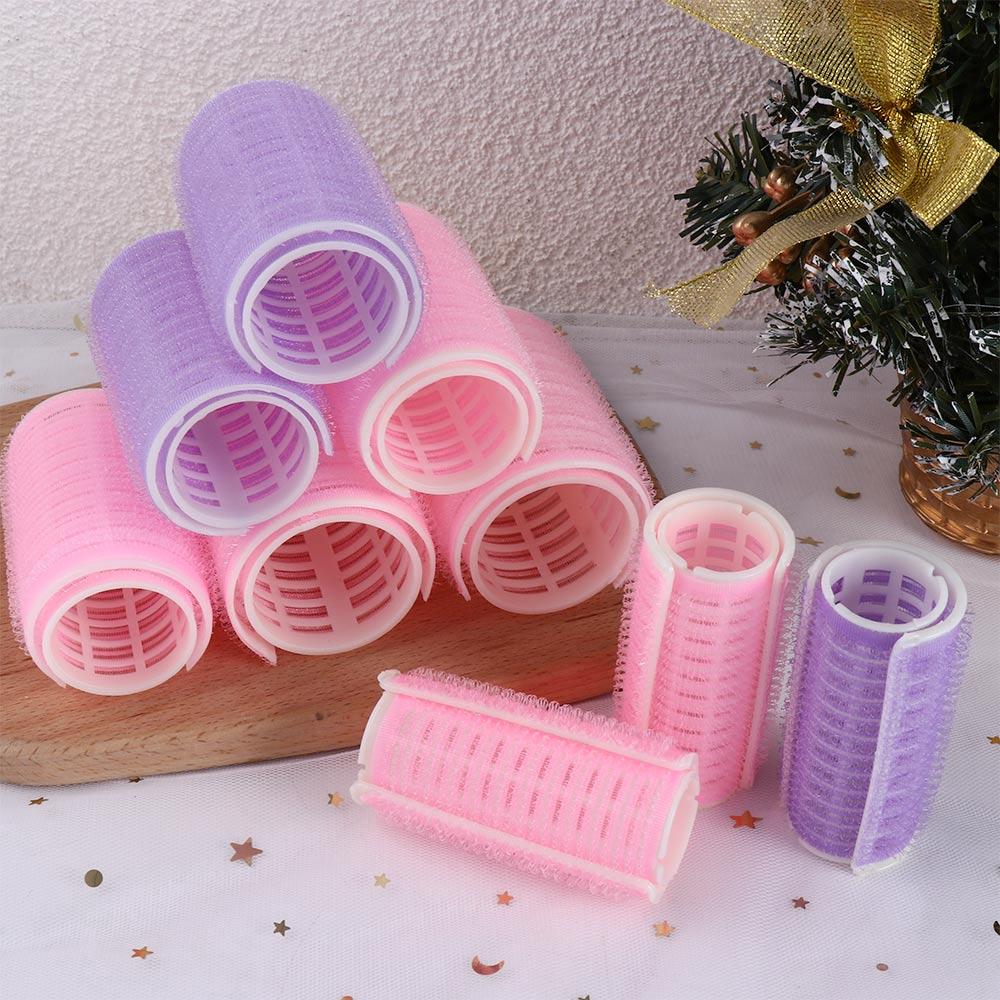 

Curling Roller Fluffy Air Bangs 2-layer Bangs Clip Hair roller Lazy Bangs Roller Women Hair Curler L-Pink