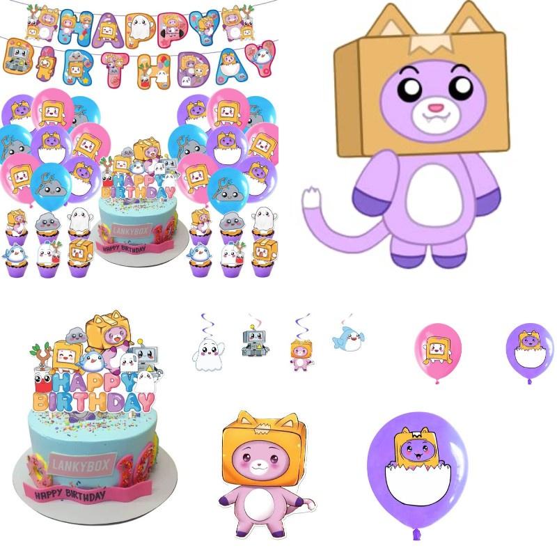 Lankybox Birthday Party Supplies Cartoon Party Decorations For Unforgettable Celebrations!