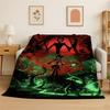 3D Cartoon H-Hazbin Hotel Charlie Flannel Blanket Soft Warm Throw Blanket for Bedroom Living Room Bed Travel Camping Picnic