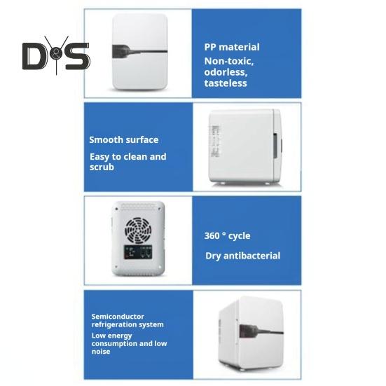 6L Portable Small Refrigerator Energy-saving USB Interface Low Noise Compact Size Portable Beverage Can Cooler Warmer