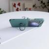 Simple Solid Color Rotating Ring Bracket Phone Case For Samsung Galaxy Z Flip 7 6 5 4 3 Soft Silicone Shockproof Protector Cover