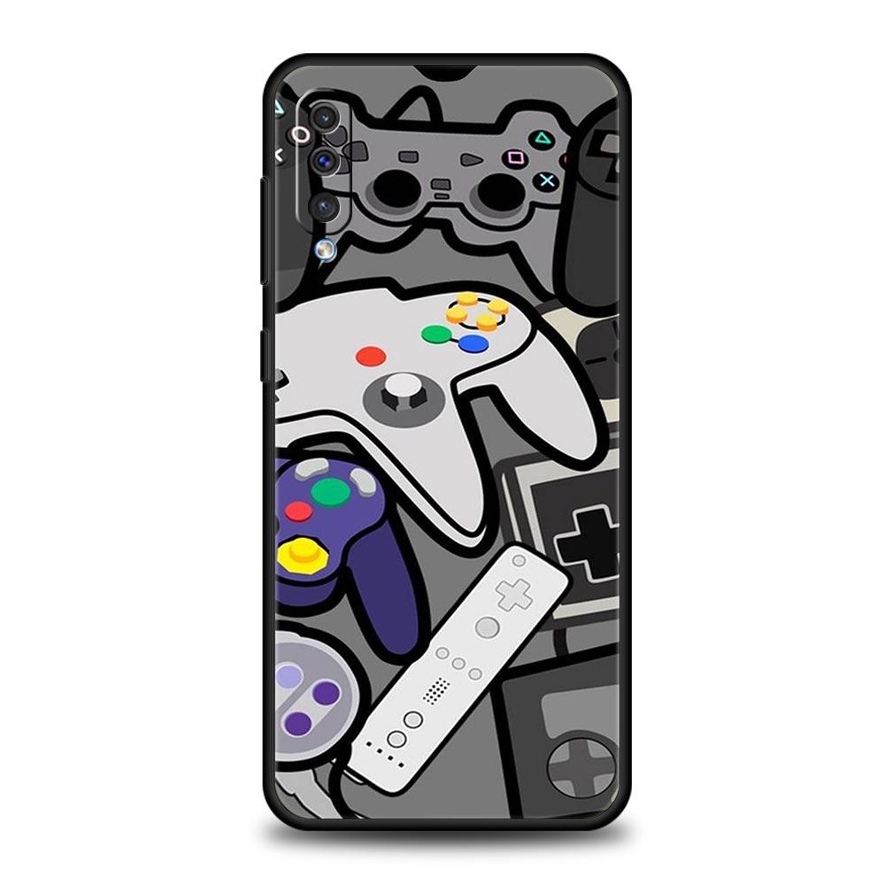 Game Controller Graphic Phone Case for Samsung Galaxy A56 A36 A26 A16 A34 A24 A42 A22 A20 A12 A40 A30 A10 Soft TPU Cover Shell