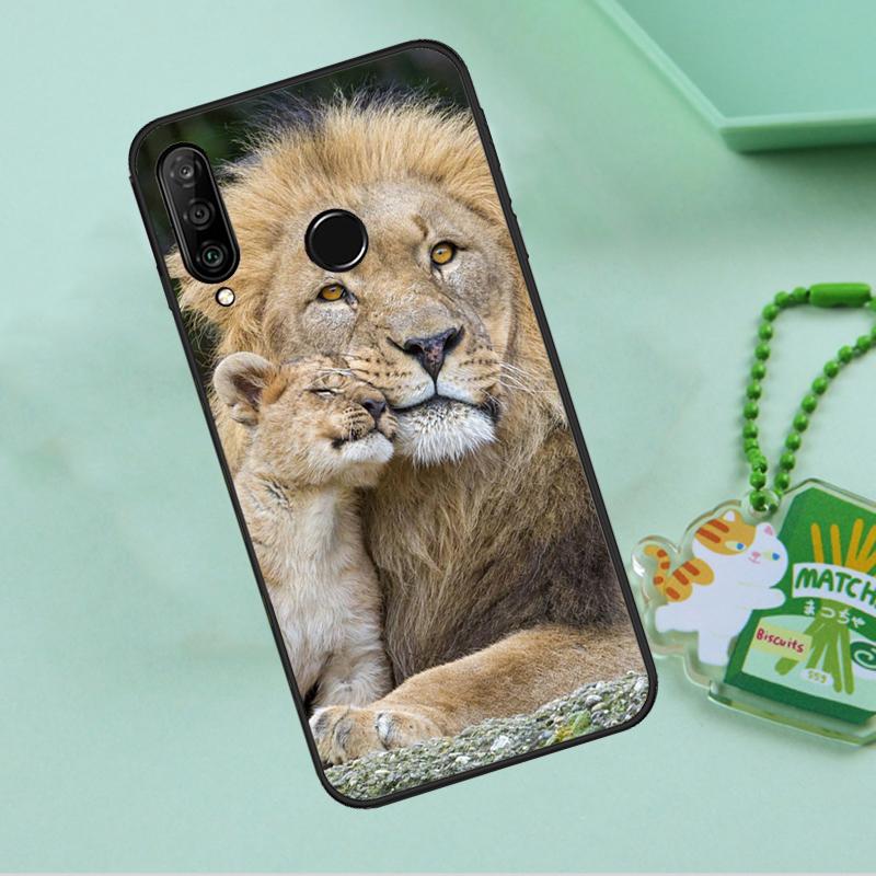 Lion Alpha Male Cub For Huawei Nova 10 9 SE 5T 12s 12i 11i Y91 Y90 Y60 Y70 Y72 Y61 P20 P40 P30 Lite P60 Pro Case