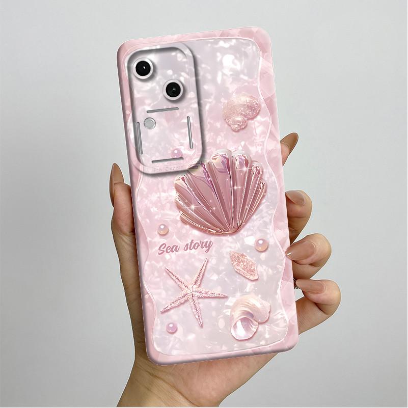 For Vivo V30 V2318 Casing Liquid Soft Silicone Aesthetic Luxury Cover Full Protective Shell For Vivo V 30 V30 Pro 5G Phone Case