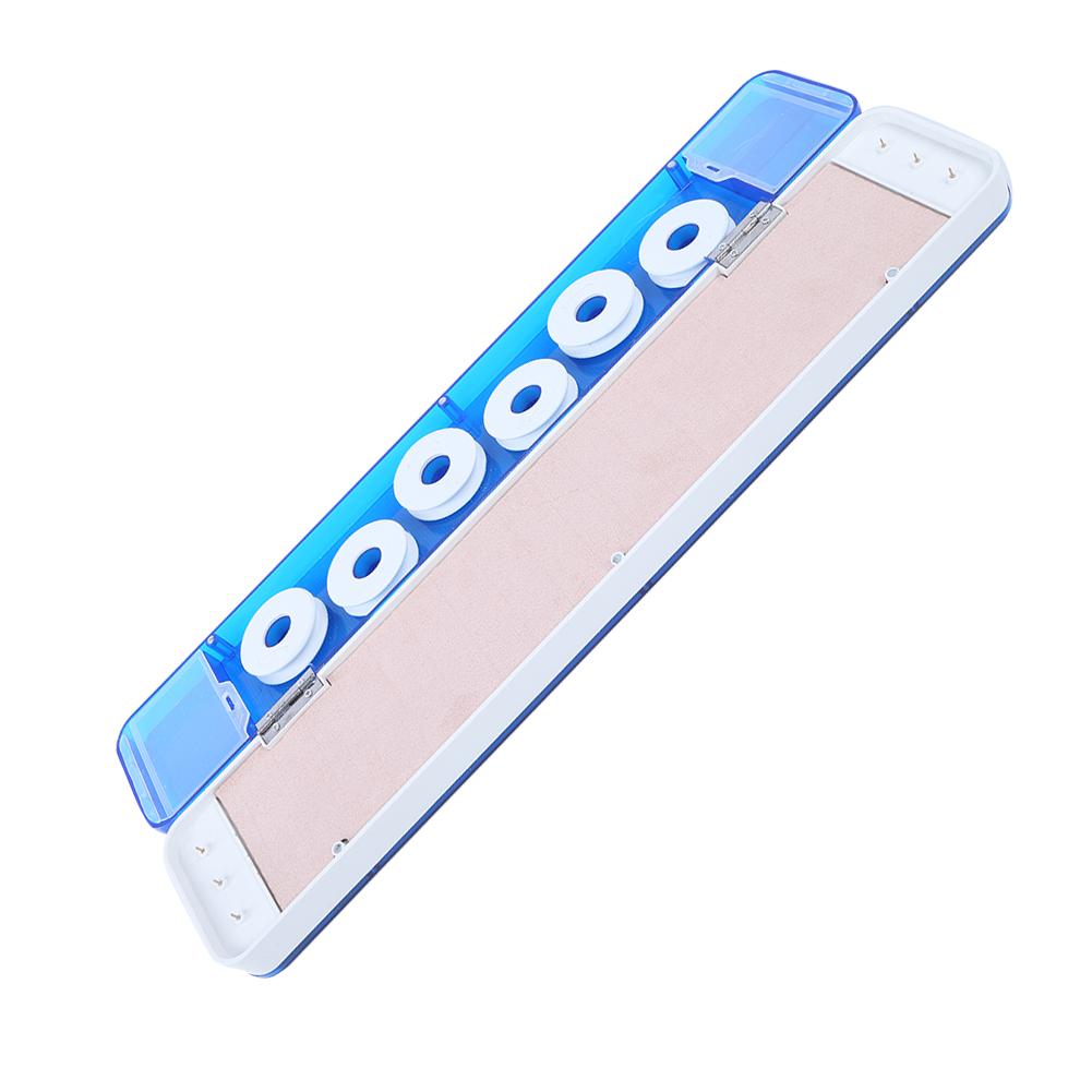 Fishing Tackle Multifunction Float Fishing Line Storage Box Winding Board Accessorytransparent Blue 45cm