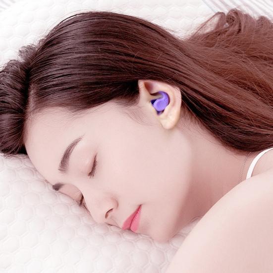 Earplugs for Sleeping Noise Cancelling Soft Reusable Silicone Earplugs Waterproof Noise Reduction Earplugs for Concert Swimming Study Loud Noise
