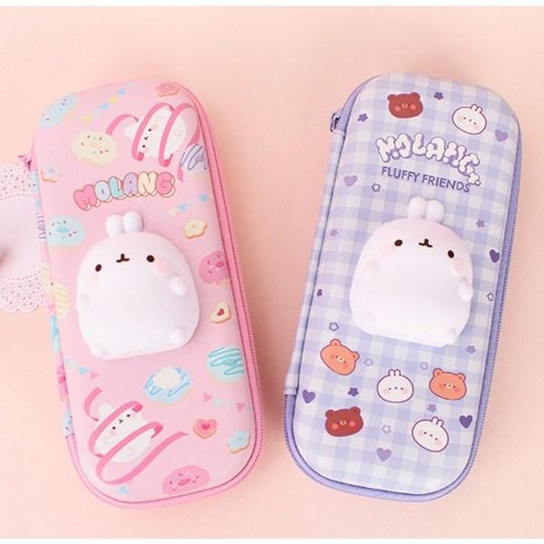 

Пенал Mollang Squishy EVA Pouch, розовый
