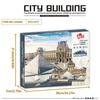 3377PCS Louvre Model Building Blocks World Famous Attractions Architectural Model Street View Bricks DIY Toys Gifts For Teenager