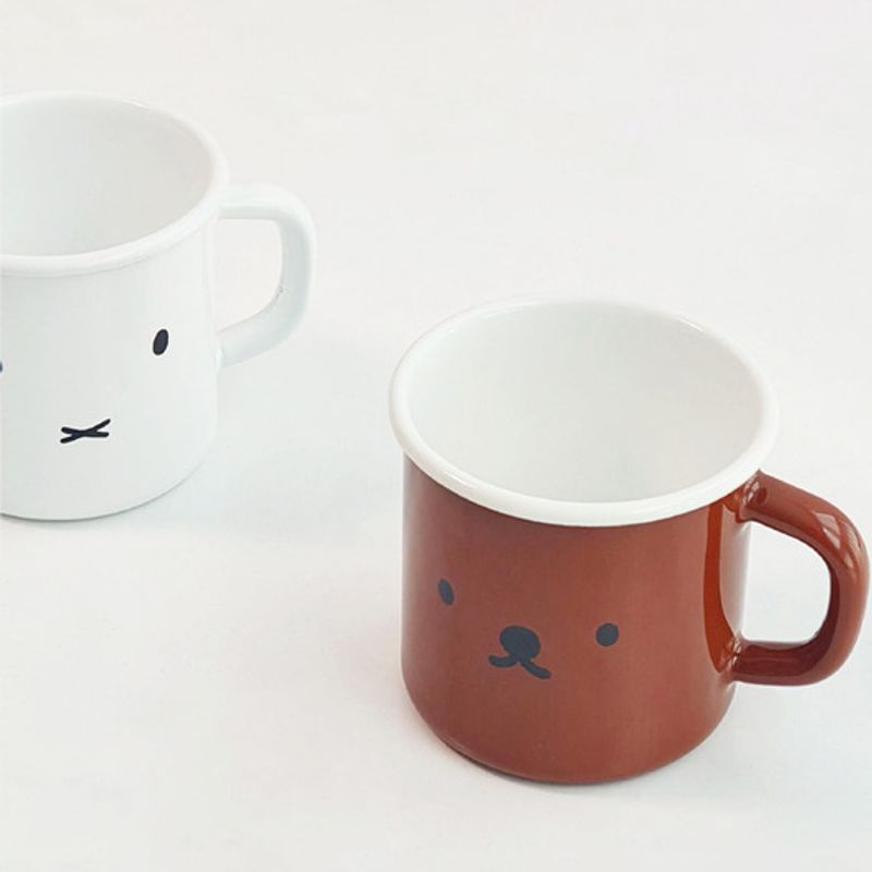 EJIRY Miffy & Boris 7cm Emaillebecher