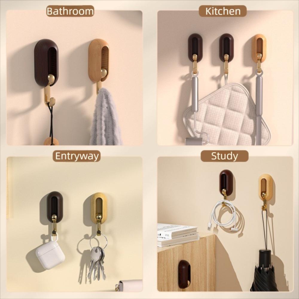 4pcs Non-Perforated Load-Bearing Hook Wall Mounted Non-Marking Hook  Home Organization