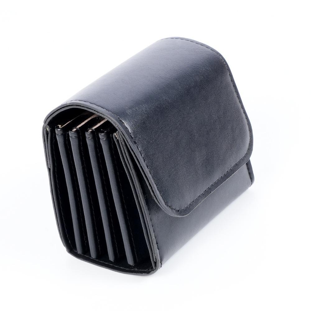 PU Lens Filter Bag Protective 5 Pockets Camera Lens Filter Pouch Anti-scratch Portable Lens Filter Holder Wallet Case