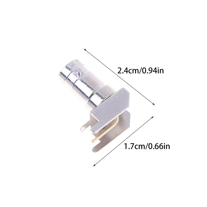 5/10/20Pcs 50 Ohm Q9 Bnc Female Right Angle 90 Degree Plug Solder Cup Pcb Nickel Plated Brass Rf Coaxial Adapters
