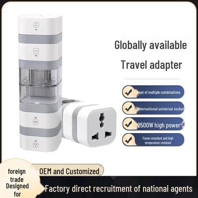 Universeller Reise-Netzadapter mit UK-, US-, EU- und südafrikanischer Kompatibilität