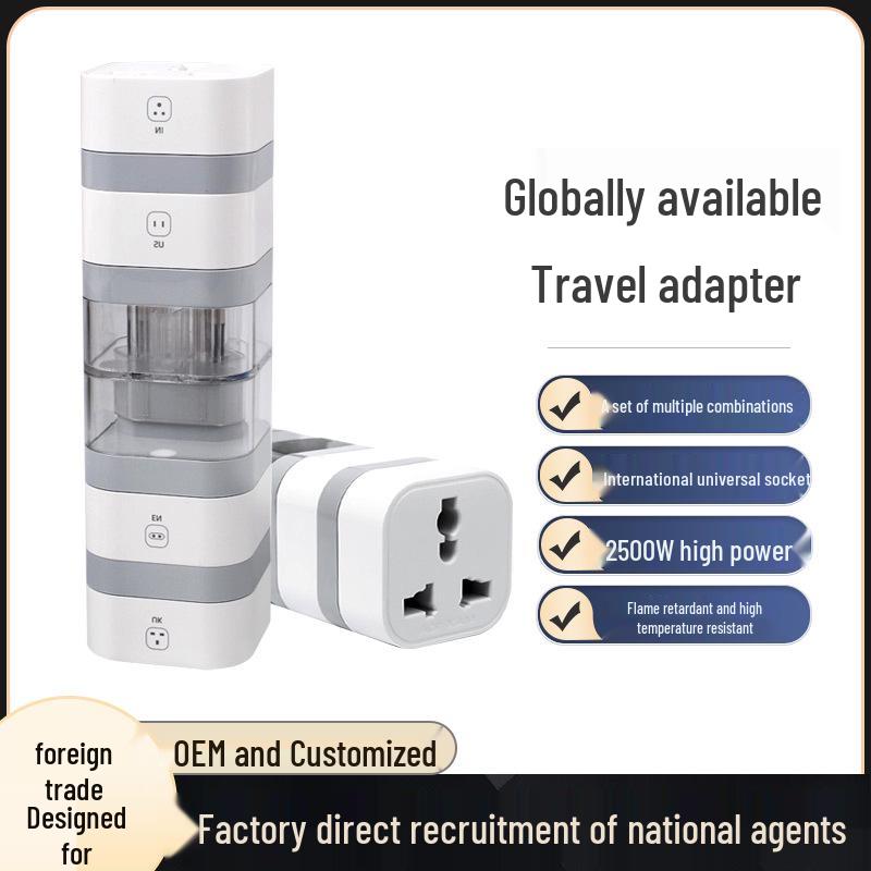 Universal Travel Power Adapter with UK, US, EU & South African Compatibility