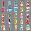 50 Drink Bottles Doodle Personalized Cartoon Hand-drawn Children's Hand-book DIY Water Cup Suitcase Sticker Waterproof