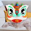 3D Lion Embroidered Pillow Case, Creative Pillowcase Chinese New Year Cushion Cover, for Bedding, Sofa, Living Room, Home Decor