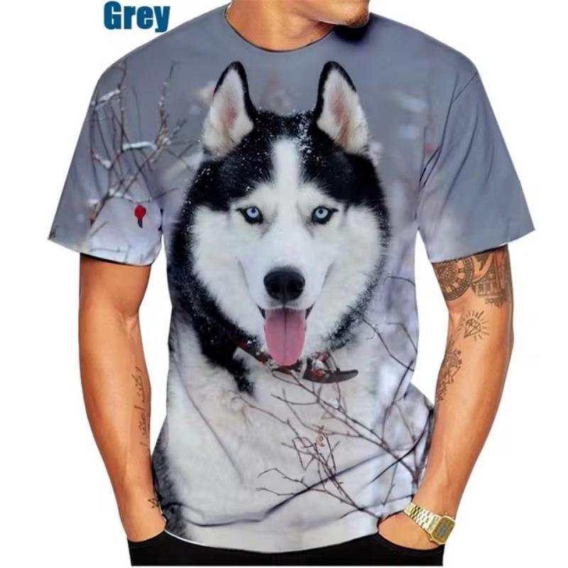 3D tisk tričko s krátkým rukávem pro muže, sportovní oblečení, letní kulatý výstřih, trička s dlouhým rukávem, pánská jednoduchá trička ve velkých velikostech