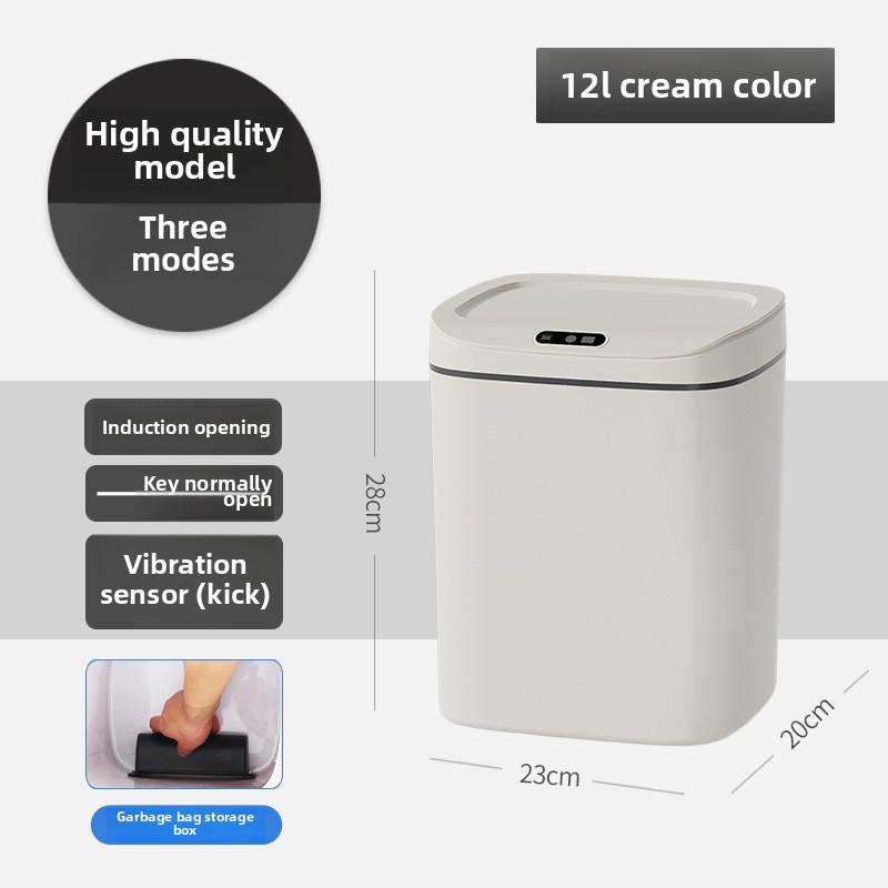 Smart Trash Can, Silent Closure - Anti Odor, Multiple Capacity Options - Requires AA Battery Power (excluding Battery),