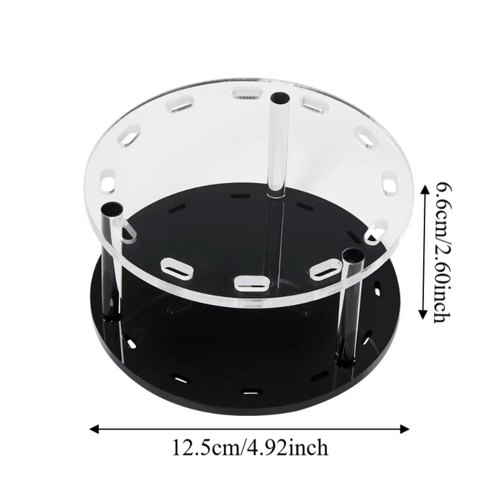 Acrylic Material Lash Tweezers Stand 12 Holes Eyelash Extension Tool Organizer Makeup Storage