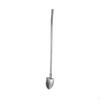 Reusable Spoon, Long Handle Spoon with Cleaning Brush Mixing Stirring for Juice Ice Cream