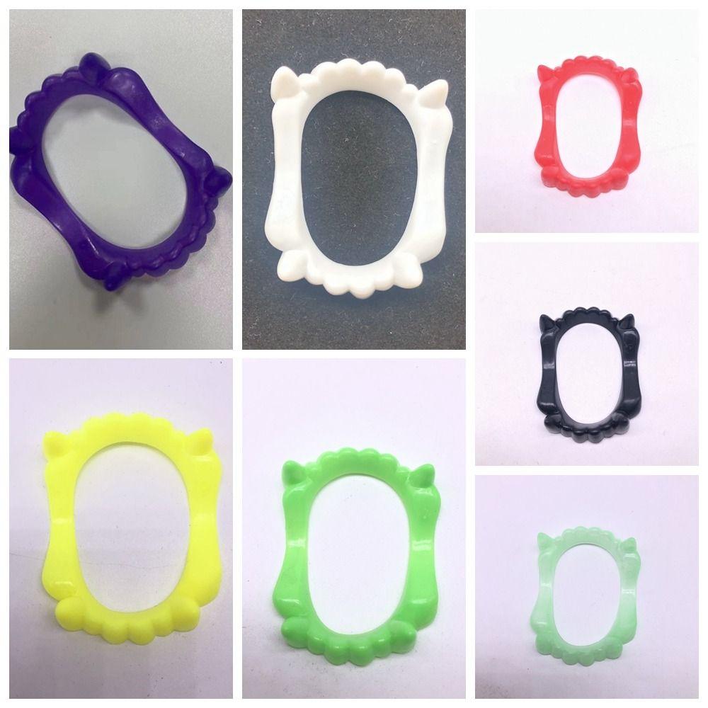 10 Pcs/set Glow Halloween Fake Teeth Plastic Zombie Fake Teeth Funny Luminous Dentures Unisex
