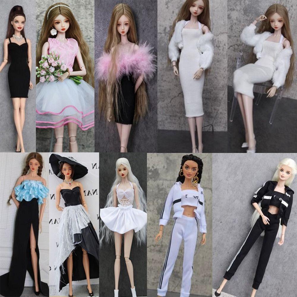 

Модное кукольное платье-юбка, кукольное пальто, аксессуары для куклы 30 см/1/6 куклы BJD