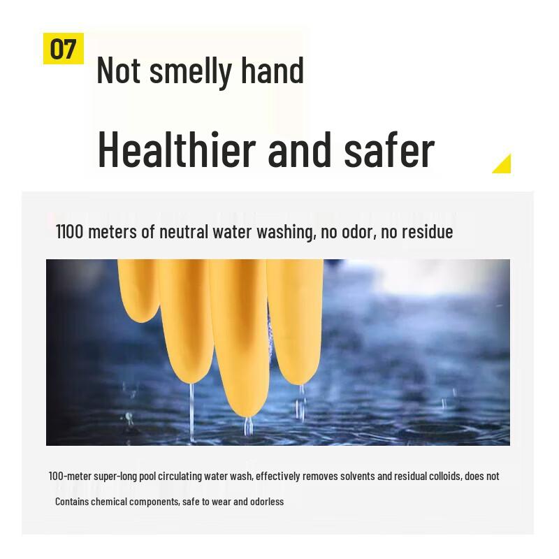 JIAQILI Durable Extra Thick Household Dishwashing Gloves