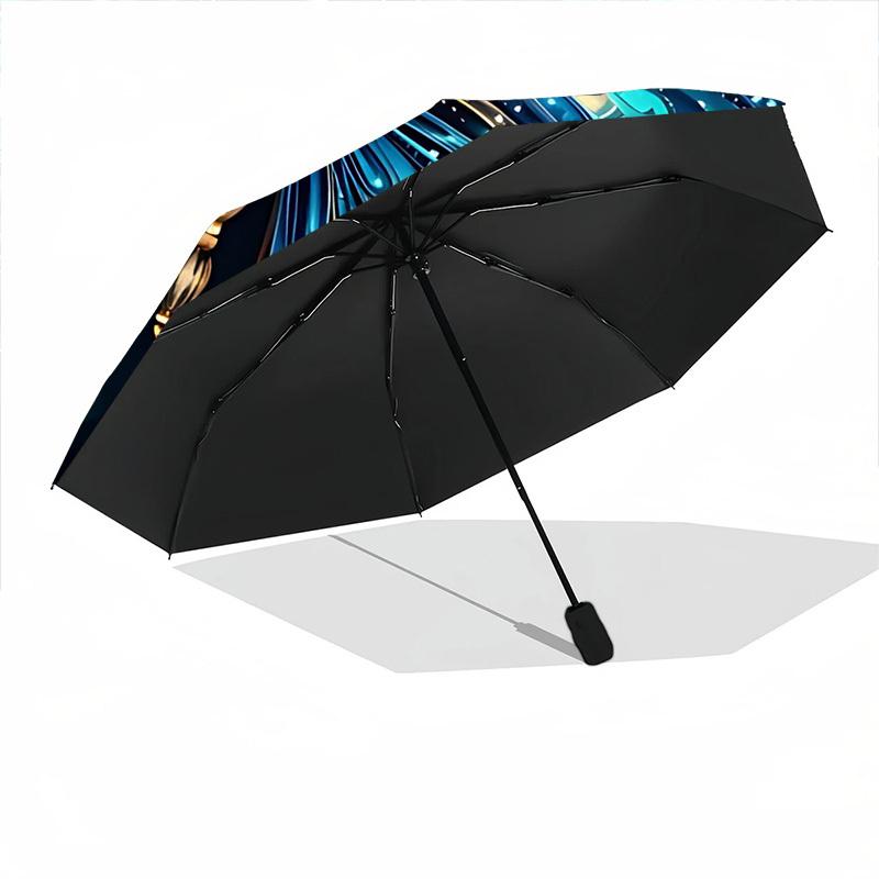 1pc Butterfly Fantasy Automatic Open/Close Umbrella with Folding feature Compact Travel Umbrella, Lightweight design, for Commuting043