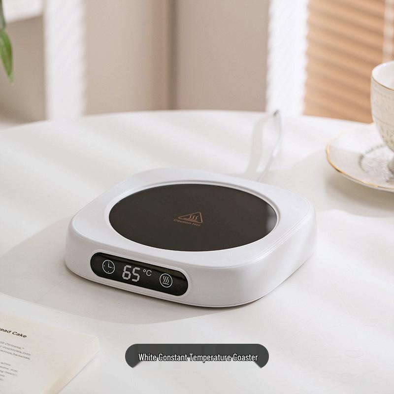 Digital Display Smart 8-Speed Heated Mug Mat – Winter Warmth Control for Cups & Mugs