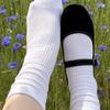 Lululela [5pack] Domestic Mary Golji Shirring See-Through Socks (4 Colors)