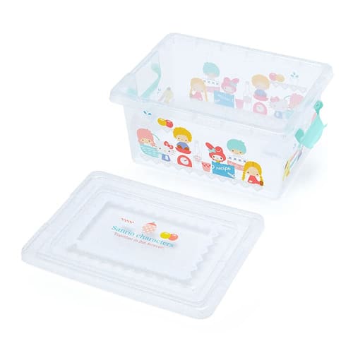 Sanrio (SANRIO) Sanrio Storage Case with Lid S Sanrio Characters Clear Storage Interior Character 26 x 19 x 12.5cm 240559 Clothes Change New Life Conv